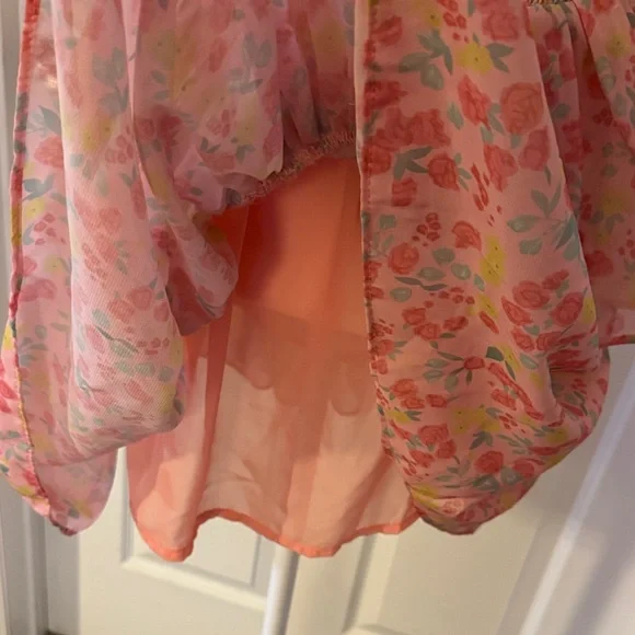 Pink Floral Ruffle Dress - Picture 8 of 9